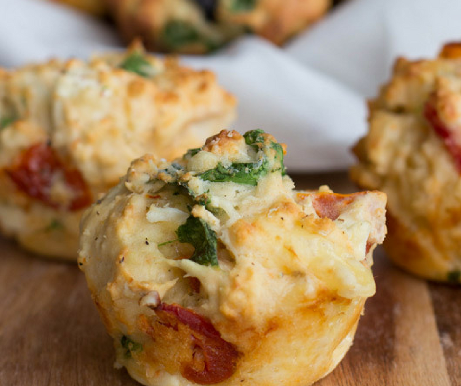 Sundried tomato and feta muffins Ontrack